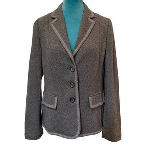 NWT Basler GreyWhisp Wool Cashmere Angora Blazer Jacket Size US 10 / DE 40